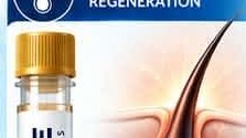 Hair follicle illustration and product vial